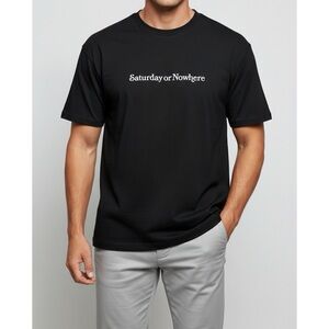 NEW YORK OR NOWHERE x SNL “Saturday” Unisex T-Shirt, Black, Large